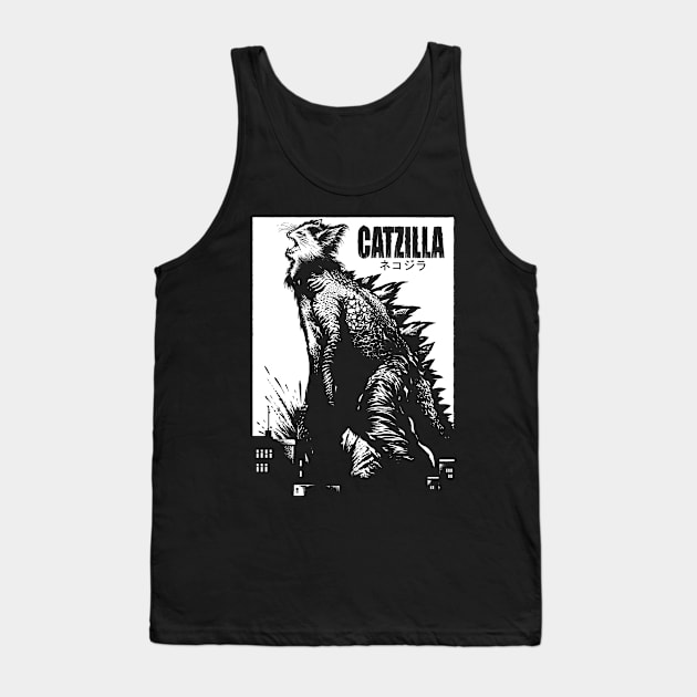 Catzilla Tank Top by wildsidecomix